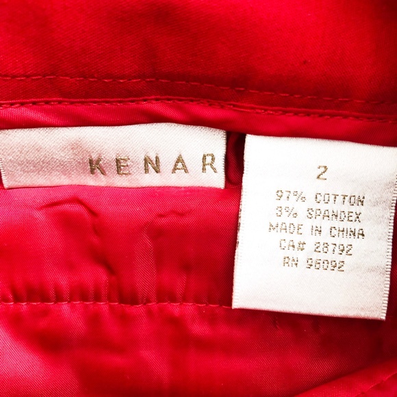 Kenar Fiery Red Pencil Skirt - Picture 6 of 6